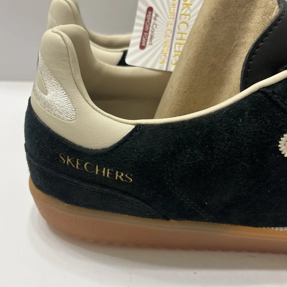 Skechers Court & Classic Men Hotshot Azir Sneaker Black Suede Gum Rubber Sole 11